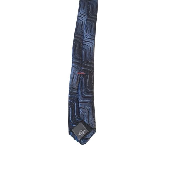 Bugatti Neck Tie Mens Luxury Blue Abstract Silk Business Church Made in USA‎ - Picture 7 of 12